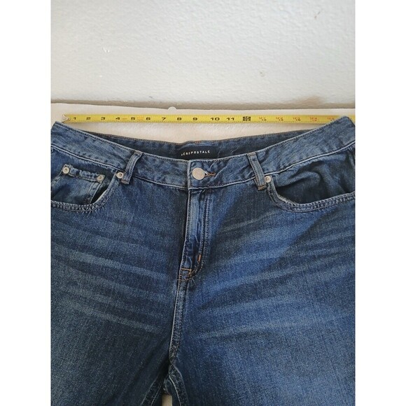Aeropostale Women Jeans High Rise Baggy Wide Leg Size 14 SHORT Hippie Streetwear - Picture 15 of 16